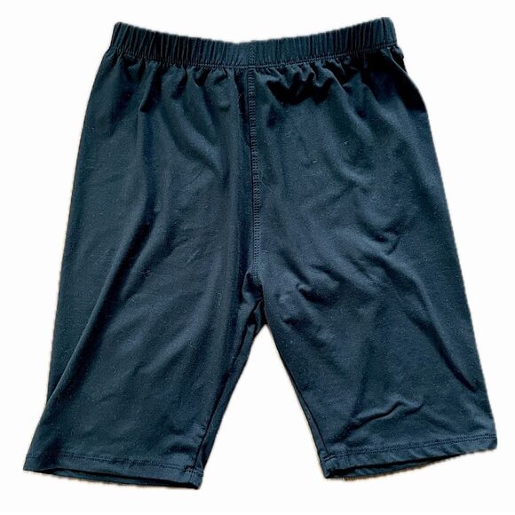 SHEIN Pack of 2 Athletic Bottoms Black Bike Shorts Gray White Textured Leggings - Picture 7 of 10